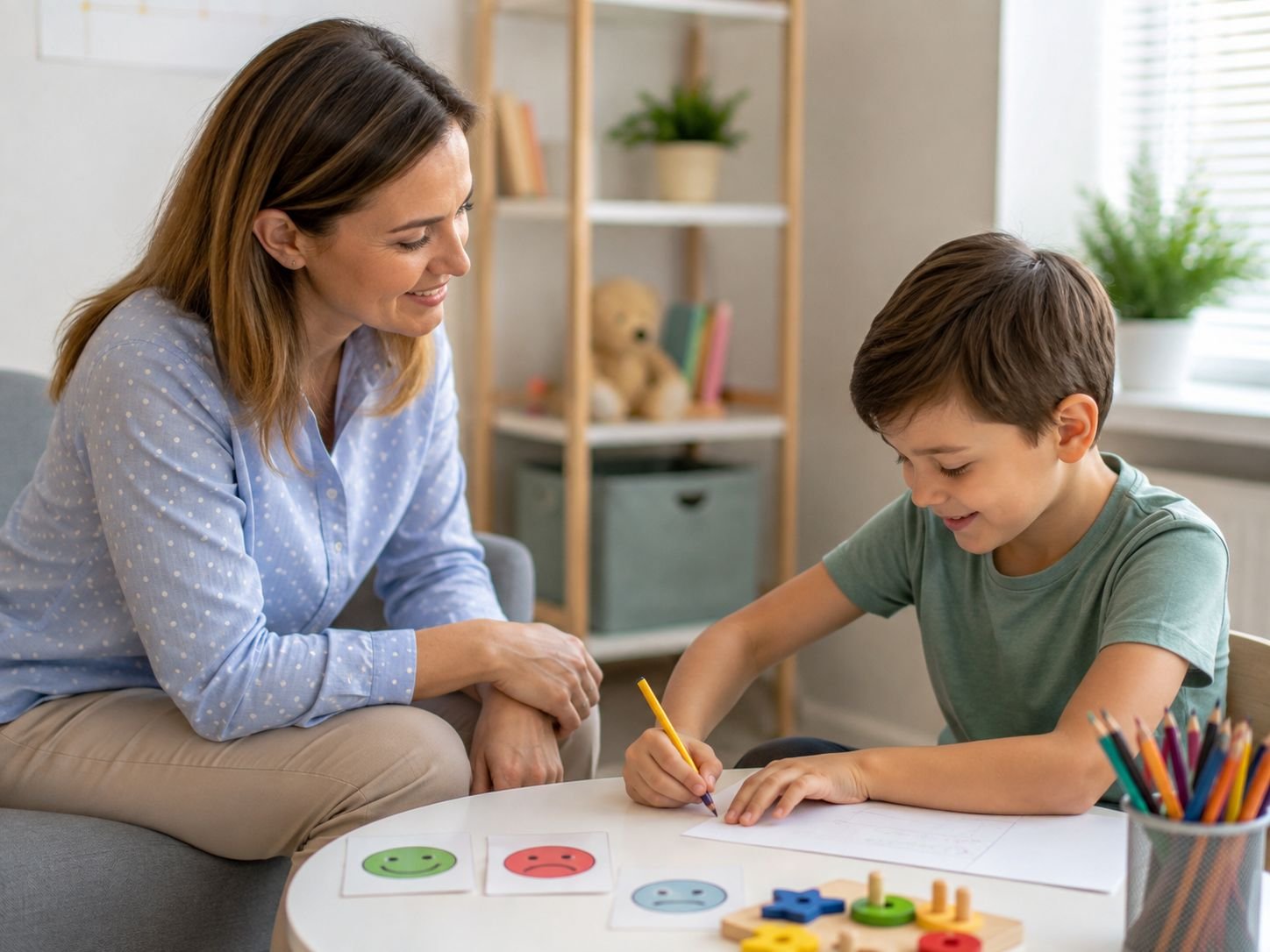 Enfant en séance thérapeutique ludique