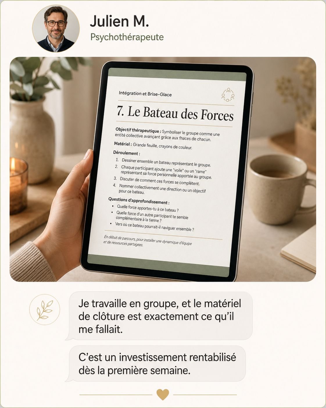 Témoignage de thérapeute