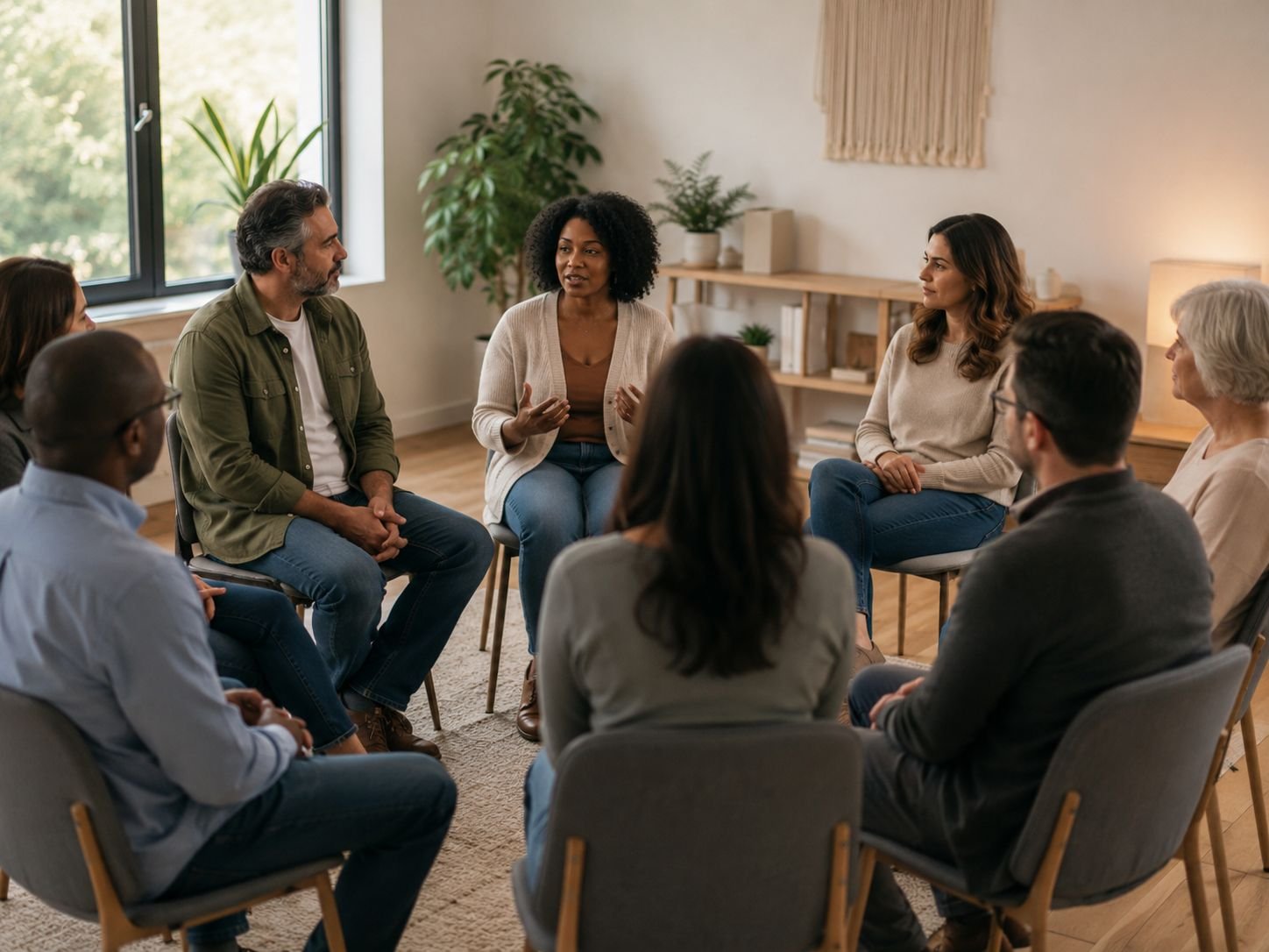 Groupe thérapeutique en cercle